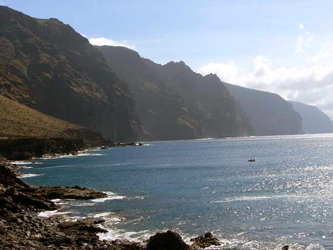 Felsküste mit Klippen - Blick vom Punta de Teno, Teneriffa Felsküste Punta de Teno, Teneriffa