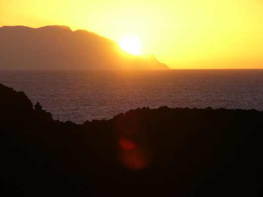 Sonnenuntergang am Aussichtspunkt Punta de Teno Sonnenuntergang Punta de Teno