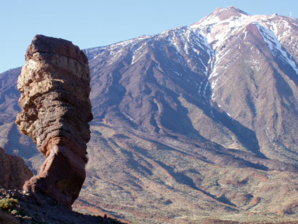 Teide mit Felsspitze Roque Cinchado - Teneriffa